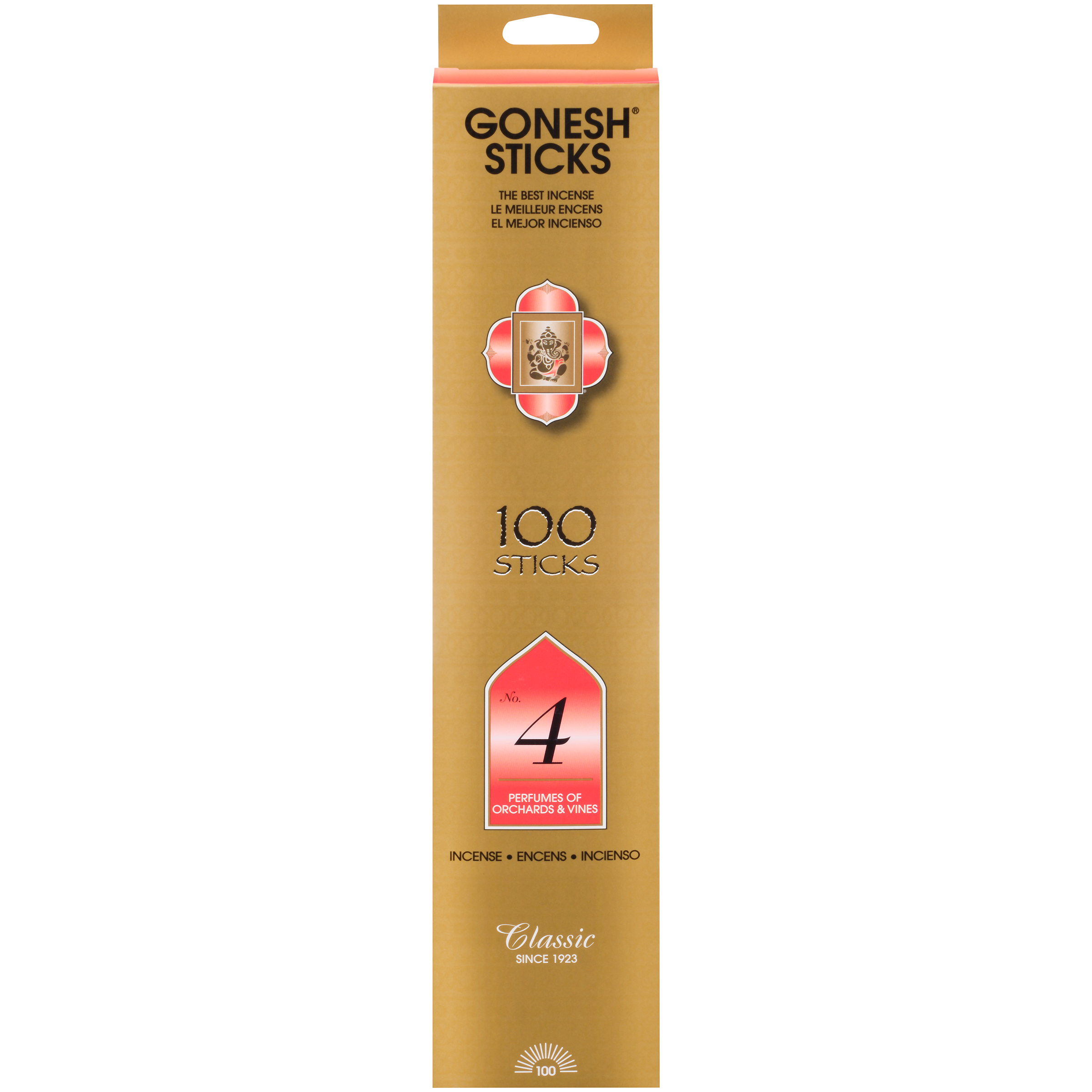 GONESH Classic #4 Incense - 100 Sticks