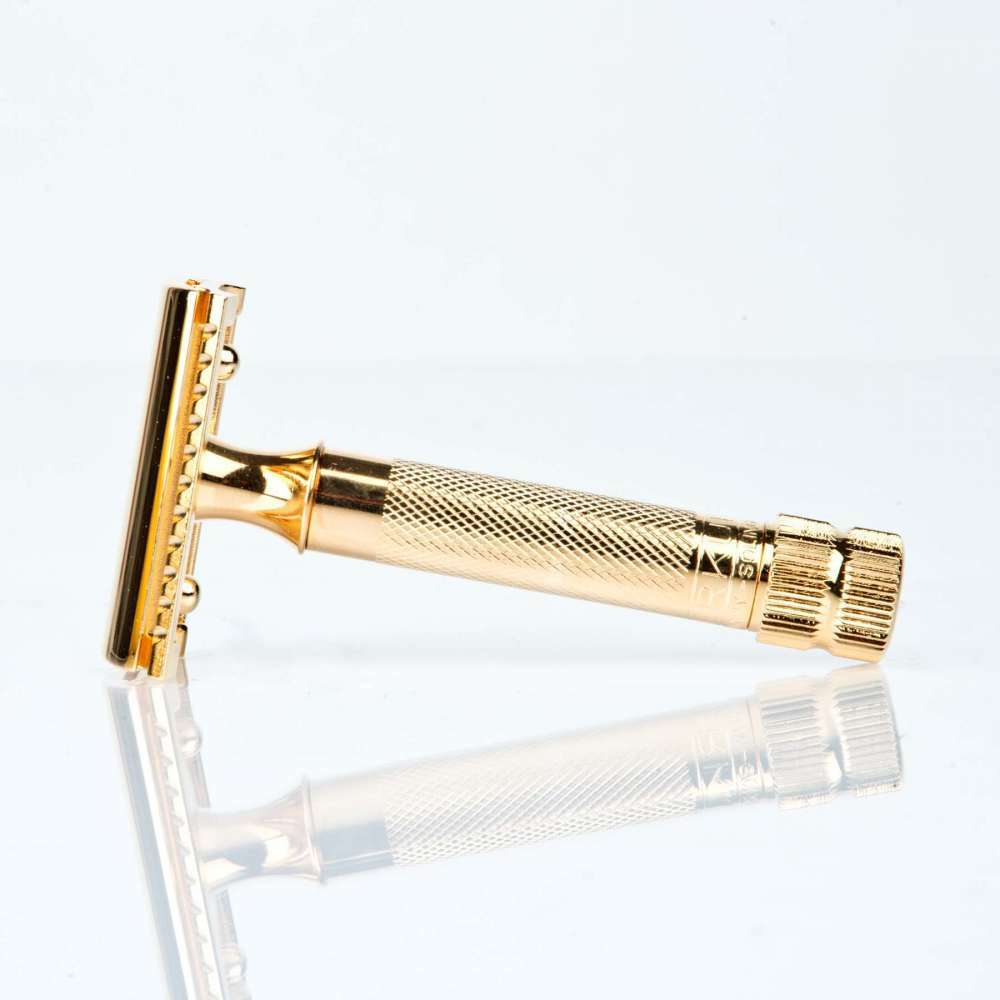Merkur 34G Heavy Duty Classic Double Edge Safety Razor Gold