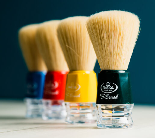 Omega S-Brush fiber shaving brush s10018 Green