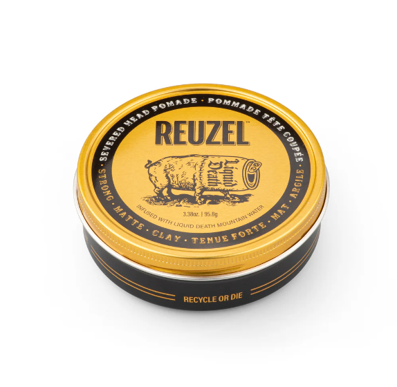 REUZEL x Liquid Death Severed Head Strong Matte Clay 3.38oz