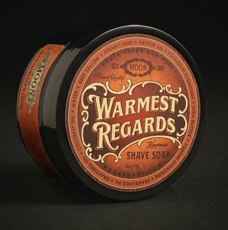 Moon Shave Soap  Warmest Regards 6oz