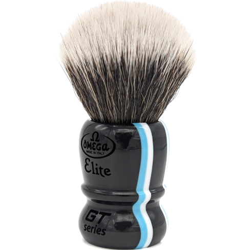 Omega Elite synthetic fiber shaving brush - new GT Series collection