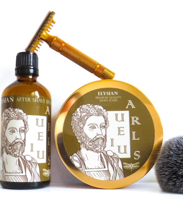 Aurelius, Men's Shaving Soap, Tallow and Shea Butter, 4 oz