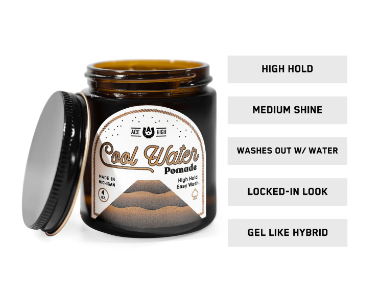 Ace High Cool Water Pomade 4oz