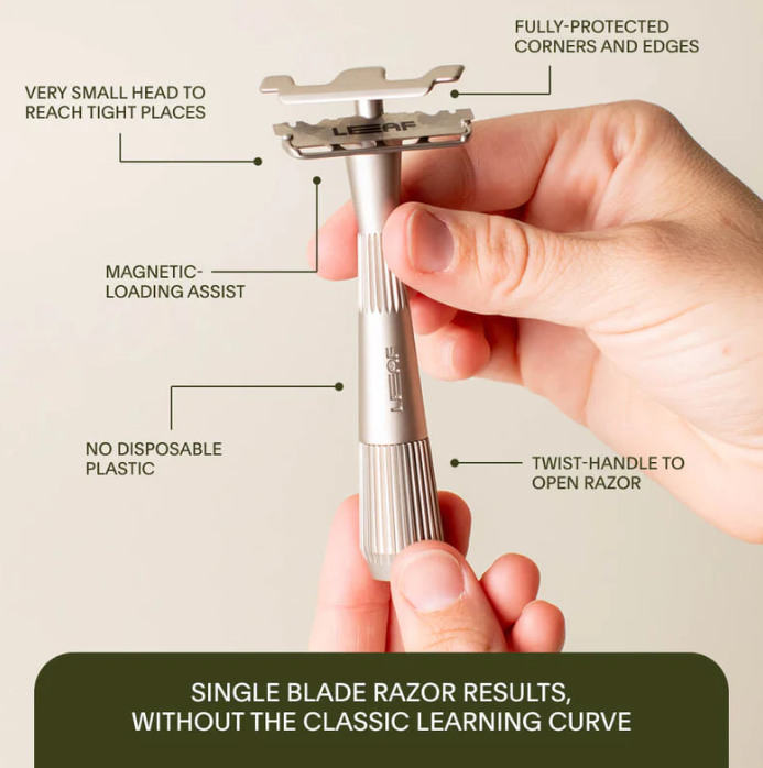 Leaf Twig Single Edge Razors  *Chrome