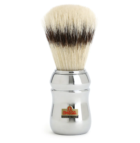 Omega 刮鬍刷 10083 - 銀色